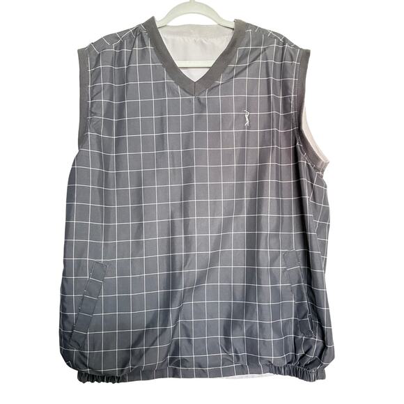 PGA TOUR ORIGINALS L Reversible Golf Preppy GORPCORE Windbreaker Plaid Fall - Picture 1 of 6